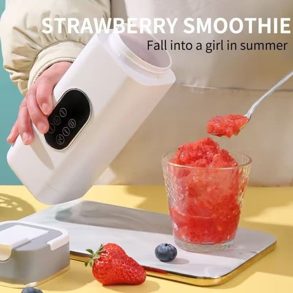 Bærbar elektrisk juicekopp, multifunksjonell oppladbar juicer, liten blender