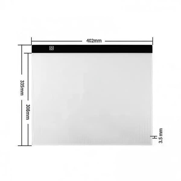 A3 LED tegnebrett - Lysbord / Lysplate - Bærbart