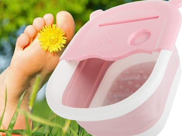 Foldbart Fodbad - Badekar Pink pink