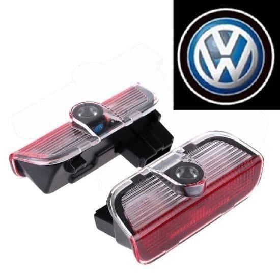 Dörrljusprojektor - Volkswagen - 2 st - Röd - 12V - 3W