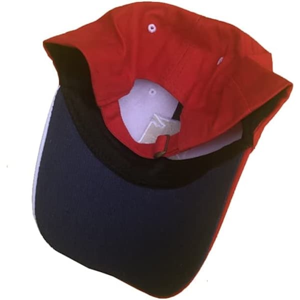 Unisex broderade baseballkepsar justerbara Red Devil Red