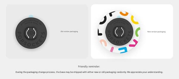 PopSockets Telefonholder 2. generasjon Airbag Stativ Base Refillpakke