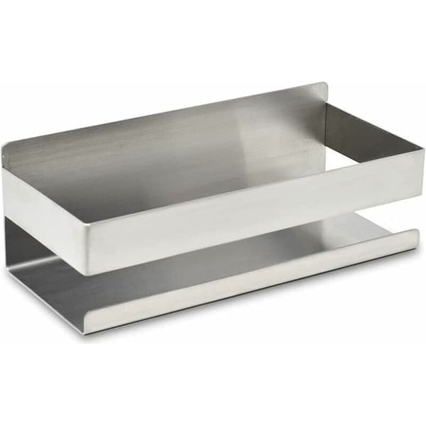 Brusereol i rustfrit stål – Forkromet opbevaring uden boring – Mål 23x9x7,5 cm – Rustbestandig