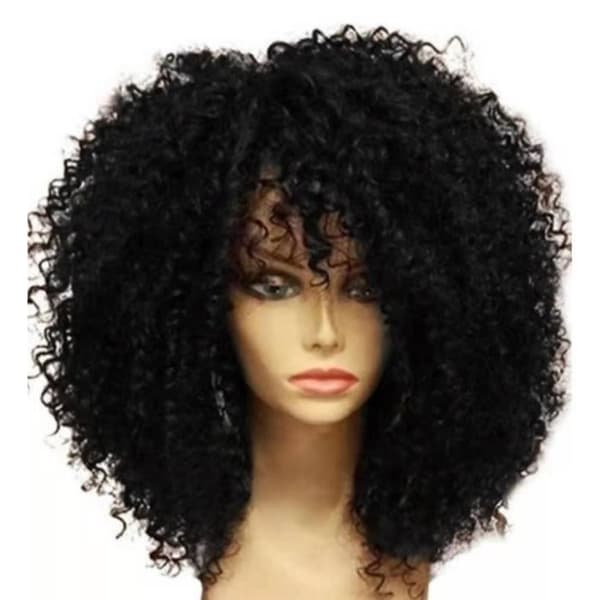 Naturlig sort afro-paryk - PARYK - HÅRDEL - SORT - Dame - Voksen