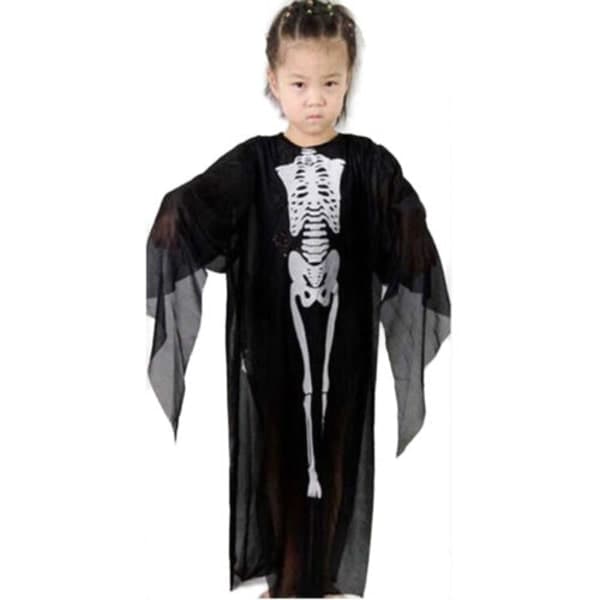 Børnedragt Superhelt Cosplay Kostume Udklædningstøj Skeleton Frame S