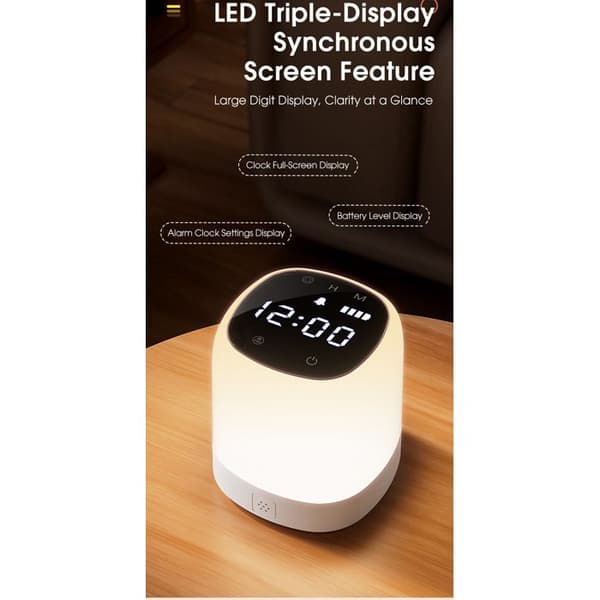 Premium 2W natlampe [med timer], 2400 mAh, blød og øjenvenlig, perfekt til amning, den