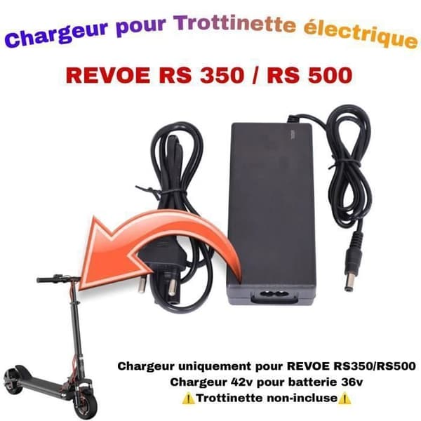 42v oplader til Revoe RS350 RS500 el-løbehjul