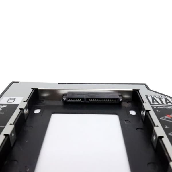 Optisk harddisk-caddy - Universal - 12,7 mm - SATA 2 - SSD/HDD - Lett aluminium