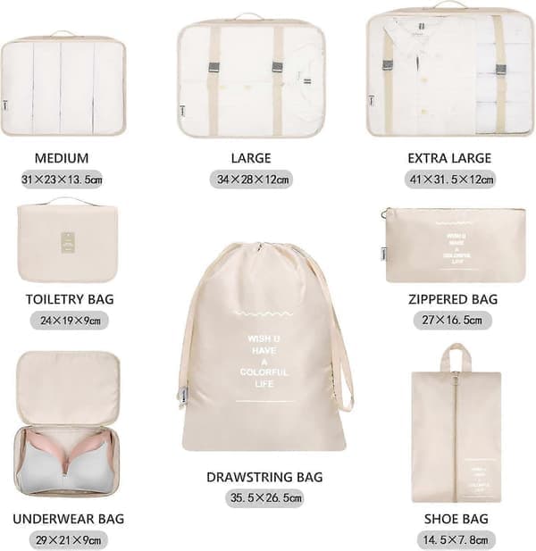 Packpåsar Set, Reseorganiserare, Bagage[HK]