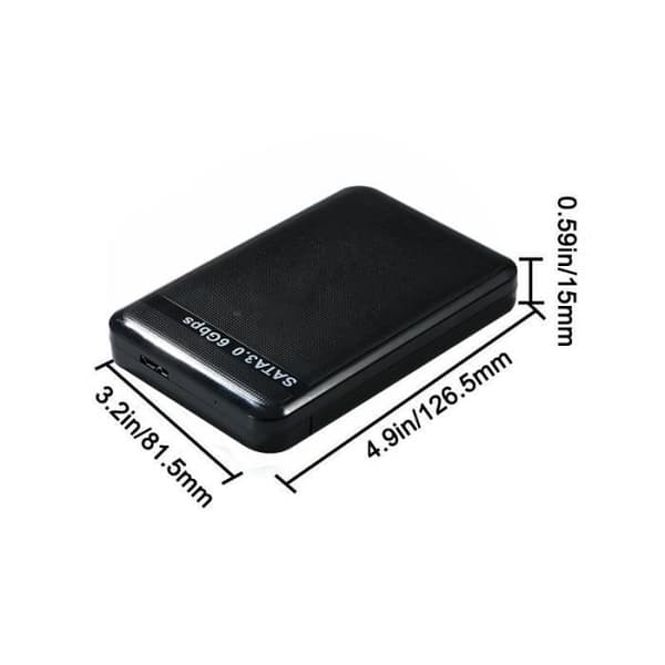 1TB ulkoinen kiintolevy - USB 3.0 - Elements Portable - Musta - LEMONBEST