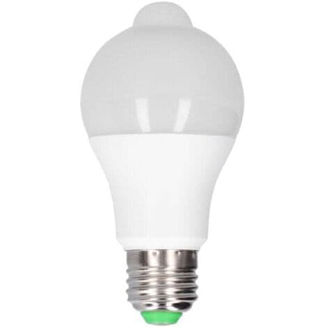 E27 LED-lampa med PIR-rörelsesensor för hall, sovrum, trapphus, 85-265V, varmvit