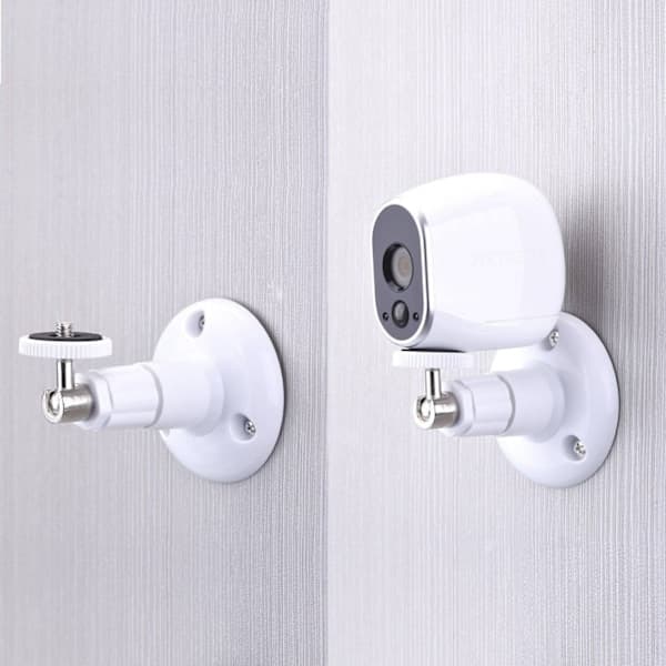 (4-pack) Inomhus/utomhus säkerhetskamera väggfäste justerbart takfäste för Arlo Arlo Pro och andra kompatibla modeller (vit)