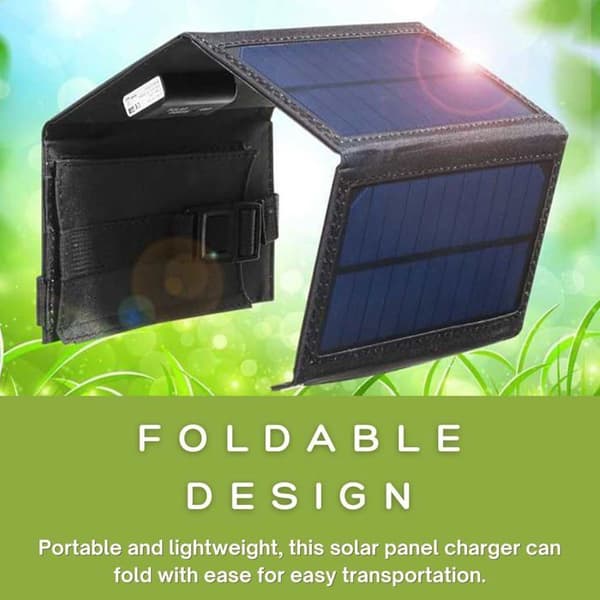 20W Premium Monokrystallinske Sammenleggbare Solcellepaneler og Solcellelader, Kompatibel med Solcellegeneratorer, Telefoner,