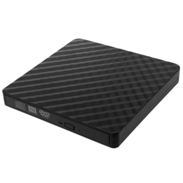 Slank USB 3.0 Ekstern DVD RW CD-brænder/læser til bærbar pc @adp711