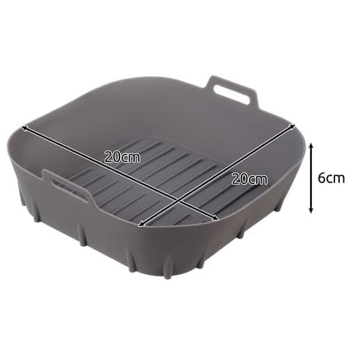 Airfryer silikonform 20x20x6cm - Kurv til airfryer