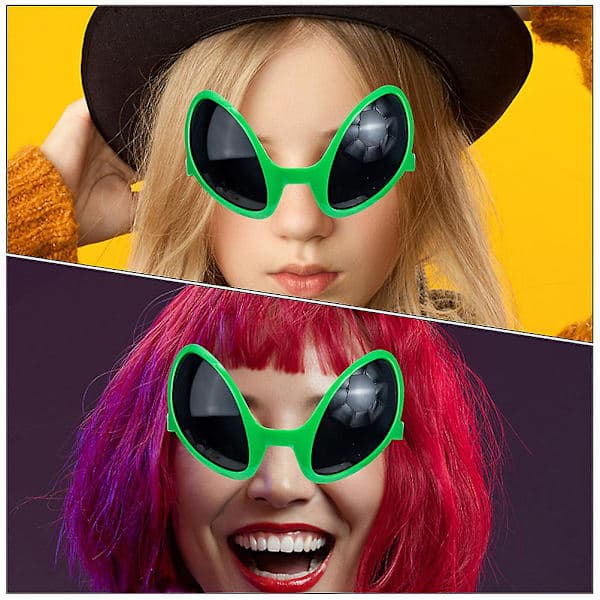 Alienilasit Uutuus Alienilasit Alien-teemajuhlien suosio Hauska Alien-asu rekvisiitta