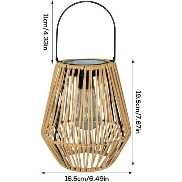 Utendørs solcellelykt, 2 stk. utendørs solcellehagelykt, IP65 utendørs solcellelampe, rotting solcellelykter