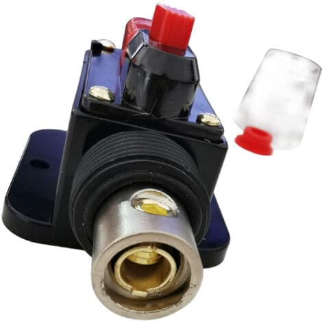 40A afbryder, 12V-24V DC inline sikringsholder, manuel nulstillingskontakt til billydsikring, inline sikringsblok lydsystembeskyttelse (40A)