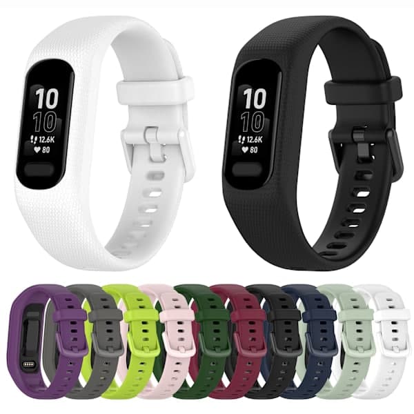 Silikone Sportsrem til Garmin Vivosmart 5 dark grey