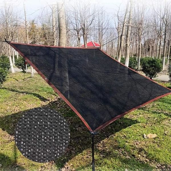 ANNEFLY rektangulær solseil - 4x6m - Hvit - HDPE - 70% skygge