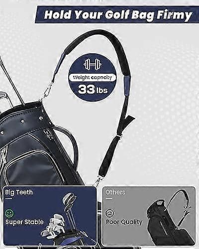 Golfbagstropp Enkel Polstret Skulderstropp Justerbar Tykk Polstring Stropper Universell Erstatning Hurtigutløser
