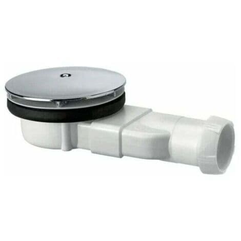 Extraplatt duschavlopp med ABS-kupol, 30720138, vit