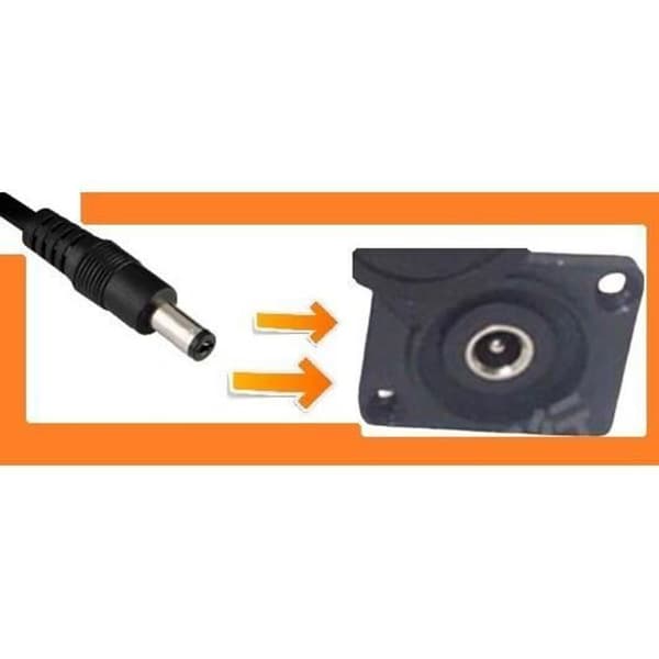 42V lader - Wispeed - T855 - Kompatibel med 36V batterier - 2,5 mm DC-plugg - Svart