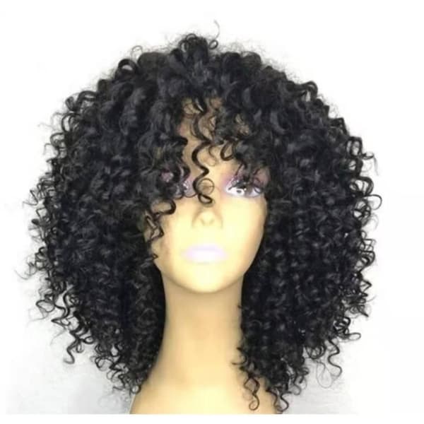 Naturlig sort afro-paryk - PARYK - HÅRDEL - SORT - Dame - Voksen