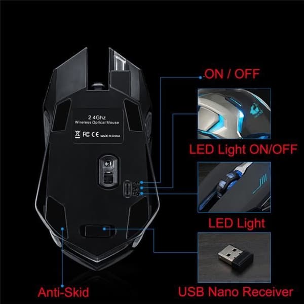 Gamingmus - Pro - Trådbunden USB - 4000 DPI - Ergonomisk - 6 knappar