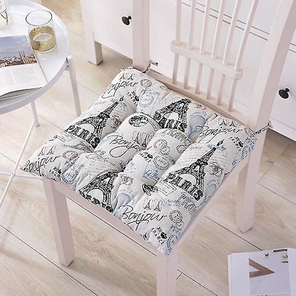Sett med 6 stolputer 40 x 40, dekorative puter stolpute hageputer, polyester