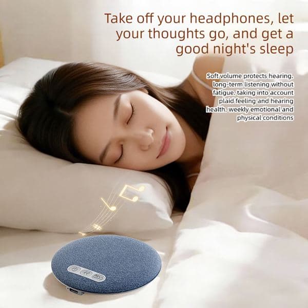 Bluetooth-søvnhøjttaler med hvid støj, lydstyrkekontrol og sleep-timer blå