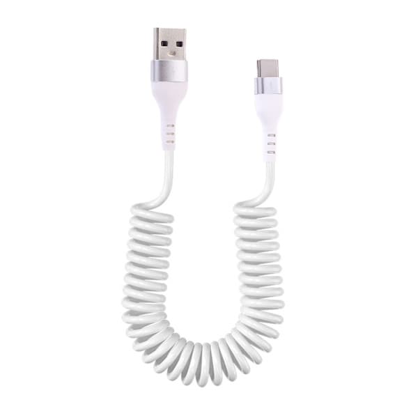 Fjærdatakabel Ladekabel for mobiltelefon White 1mMicro USB-Micro USB