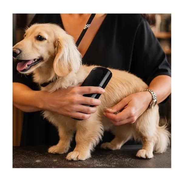 Sublim hundehårbørste, behagelig og effektiv udredning til hunde og katte, fjerner dødt hår, høj kvalitet (1 STK)