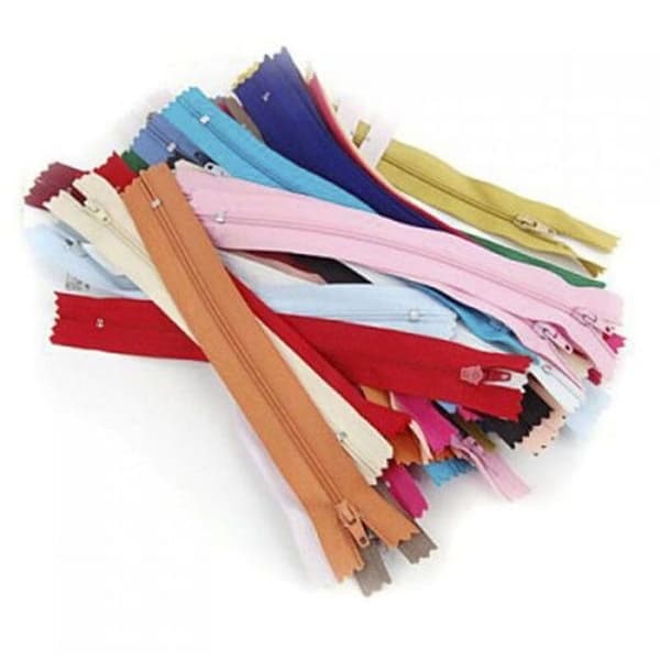 Nylonblixtlås, 18 cm, 50 st
