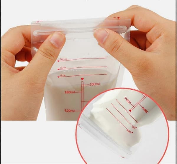 Förpackning med 30 bröstmjölkspåsar - 200 ml