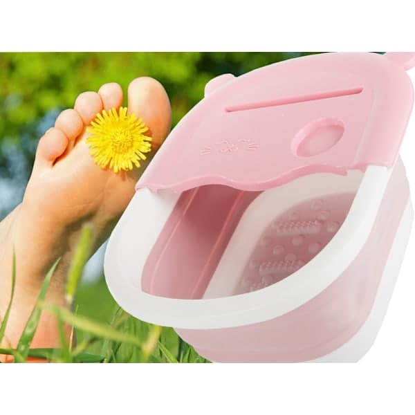 Hopfällbart Fotbad - Balja Pink Rosa