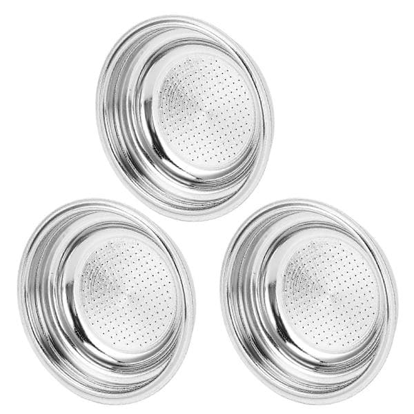 3 stk. Kaffefilter i rustfritt stål 51 mm Trykkfilterkurv Gjenbrukbar Kaffepulverfilterbolle [DB]