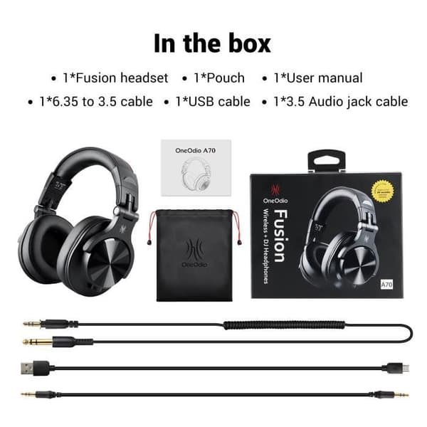 Bluetooth-kuulokkeet - OneOdio - A70 Fusion - Over-ear - Melunvaimennus - 950mAh