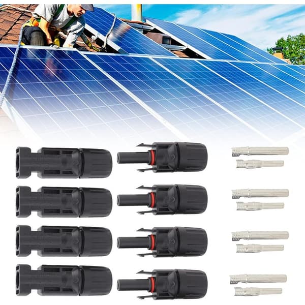 INHH 4-par MC4 Solar PV-stik, han-hun vandtætte kabelstik til solcellepaneler
