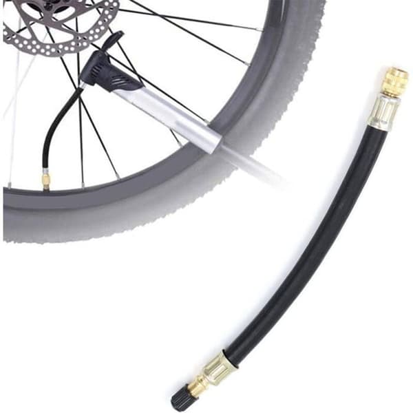 2-pak 210 mm fleksibel gummidækventilforlænger til bil, lastbil, motorcykelhjul