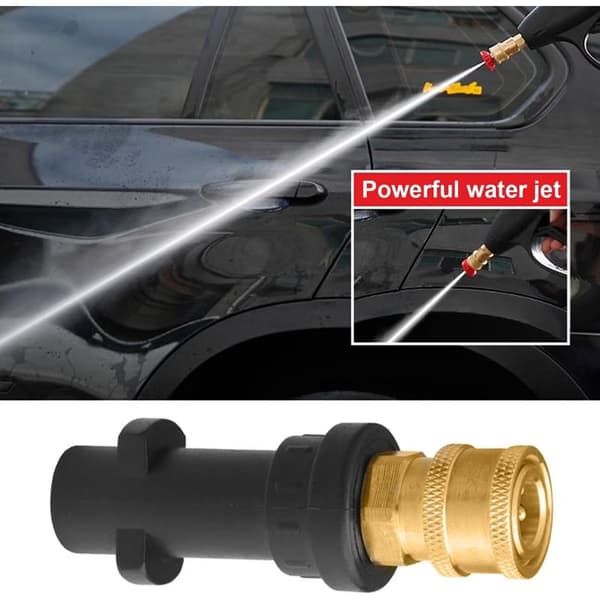 Højtryksrenserpistoladapter med 1/4\" lynkobling hunfitting, kompatibel adapter til Karcher K2-K7, tilbehør til vasker (B)