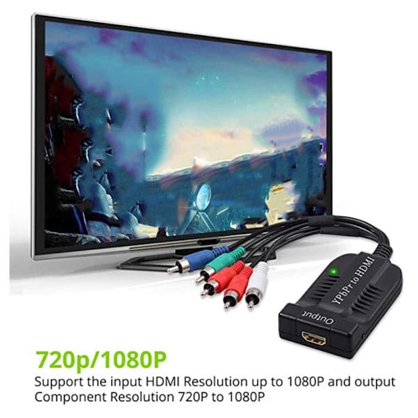 Konverter komponent til HDMI-adapter