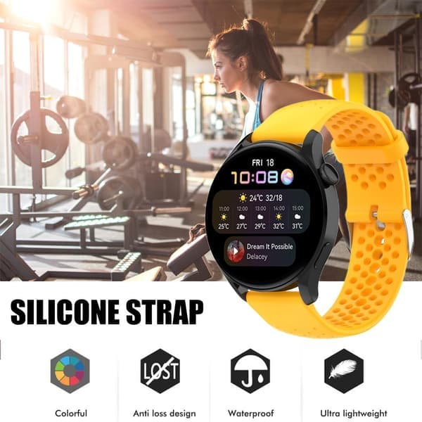 Erstatningsreim kompatibel med Garmin Forerunner, hurtigutløser 22 mm silikonmateriale for Forerunner 255 265 Venu 2 Vivoactive 4,