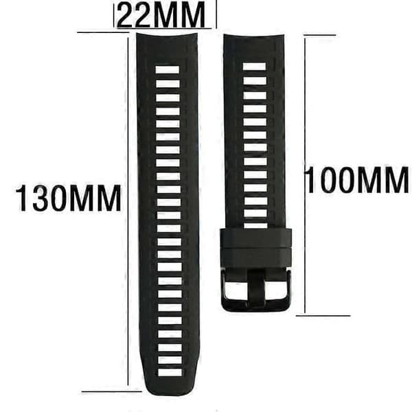 Urrem til Garmin Instinct Band Silikone Erstatningsarmbånd 22mm