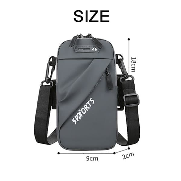 Skuldertaske Mini Crossbody Tasker Telefonholder grey