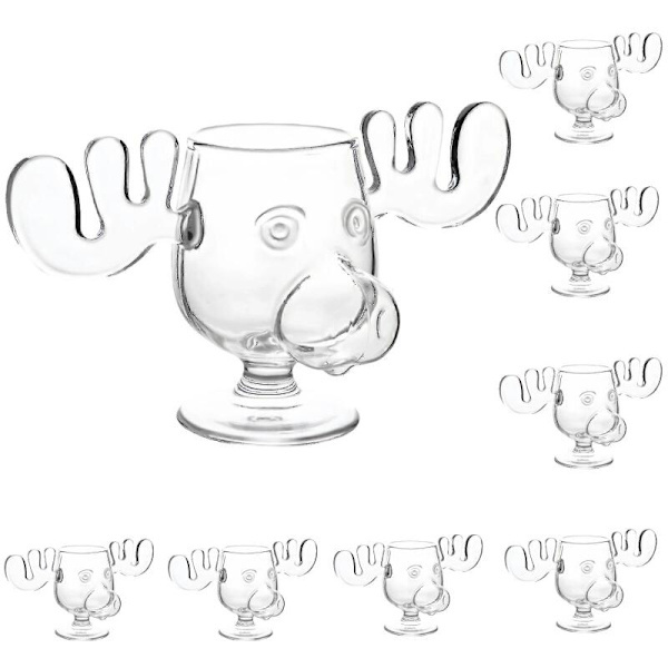 8 st julälgmugg Clark Griswold Marty Egg Toddy 200ml