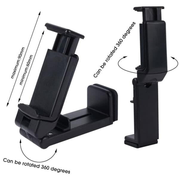 Klippfeste for mobiltelefonholder for fly