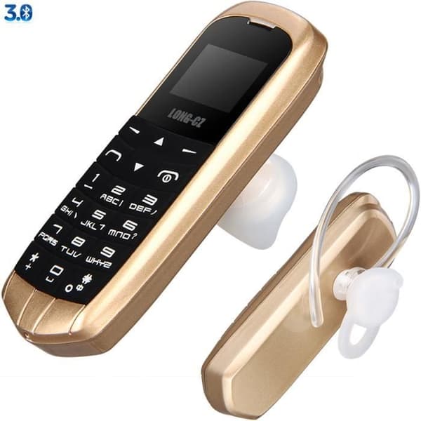J8 Minitelefon med håndfri funktion, FM-radio understøttelse, micro SIM-kort, GSM-netværk
