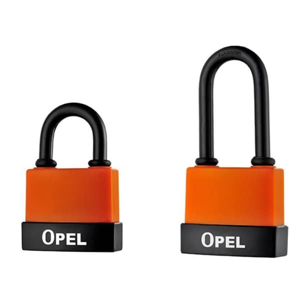 Högsäkerhetshänglås med nyckel, PVC-plastfodral, dammtätt och rostfritt, utomhusbruk, 2-pack, 55 mm