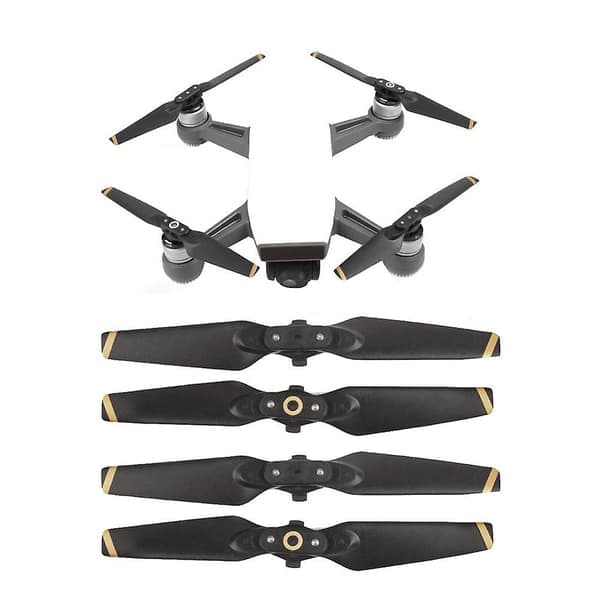 4 stk. propeller til DJI Spark Drone sammenleggbare blader 4730F propeller RC reservedeler flerfarget
